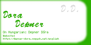 dora depner business card